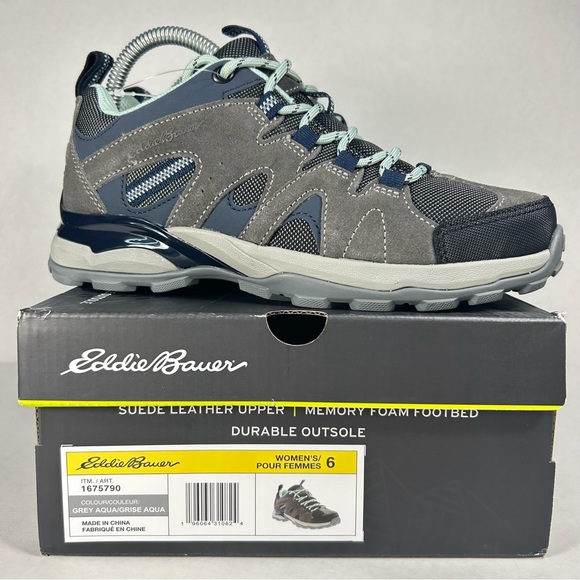 New Eddie Bauer Trail Hiking Outdoor Memory Foam Shoes Sneakers; Women’s Size 6 - Picture 1 of 16